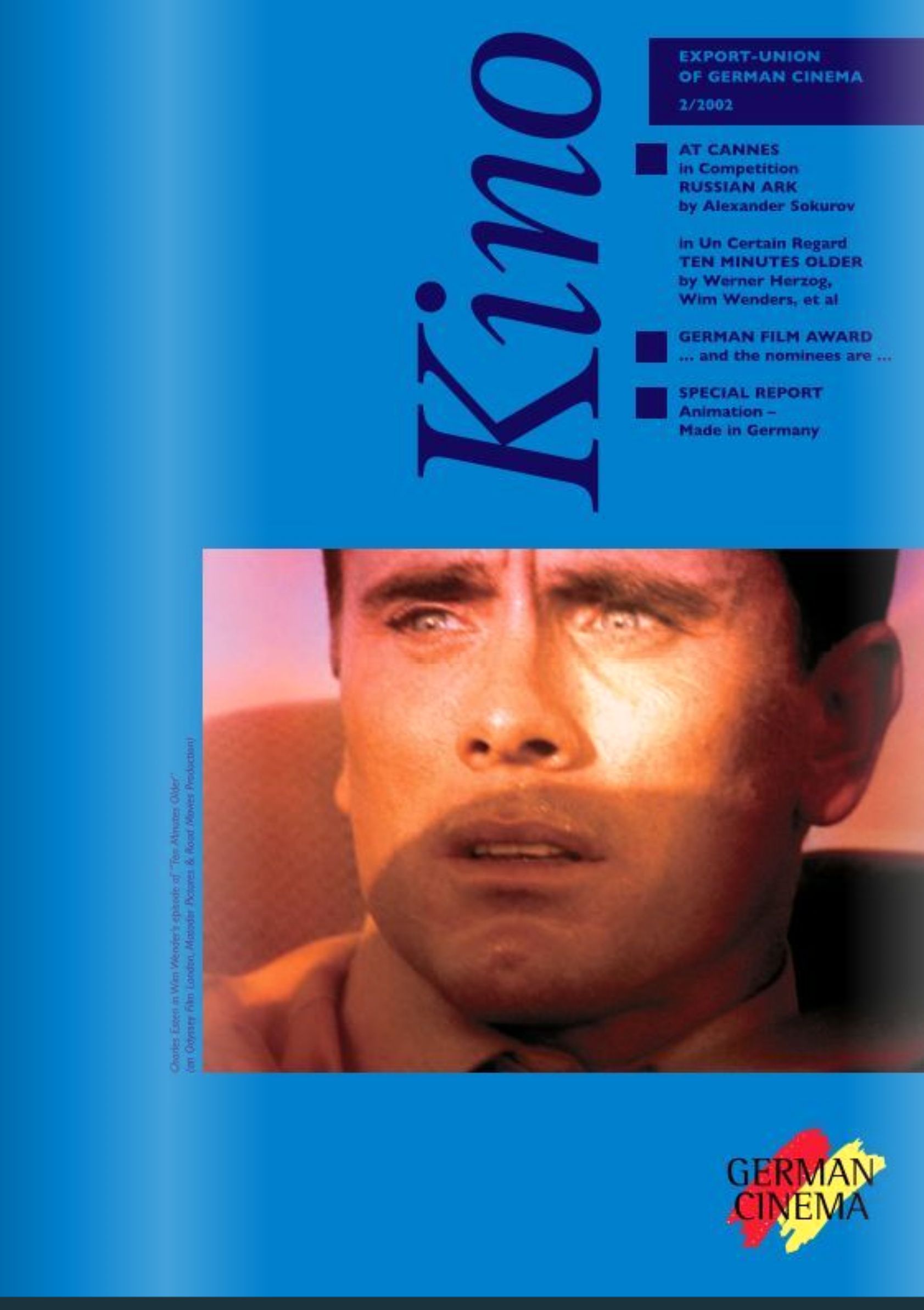 KINO-GERMAN CINEMA magazine side cover Issue 2    2002